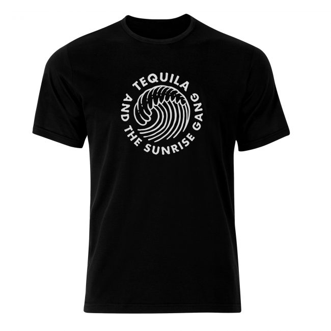 Tequila & the Sunrise Gang - T-Shirt "WELLE" schwarz
