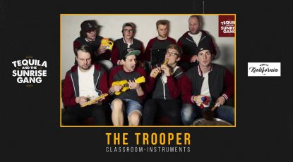 Tequila & the Sunrise Gang – The Trooper Video (classroom instruments)