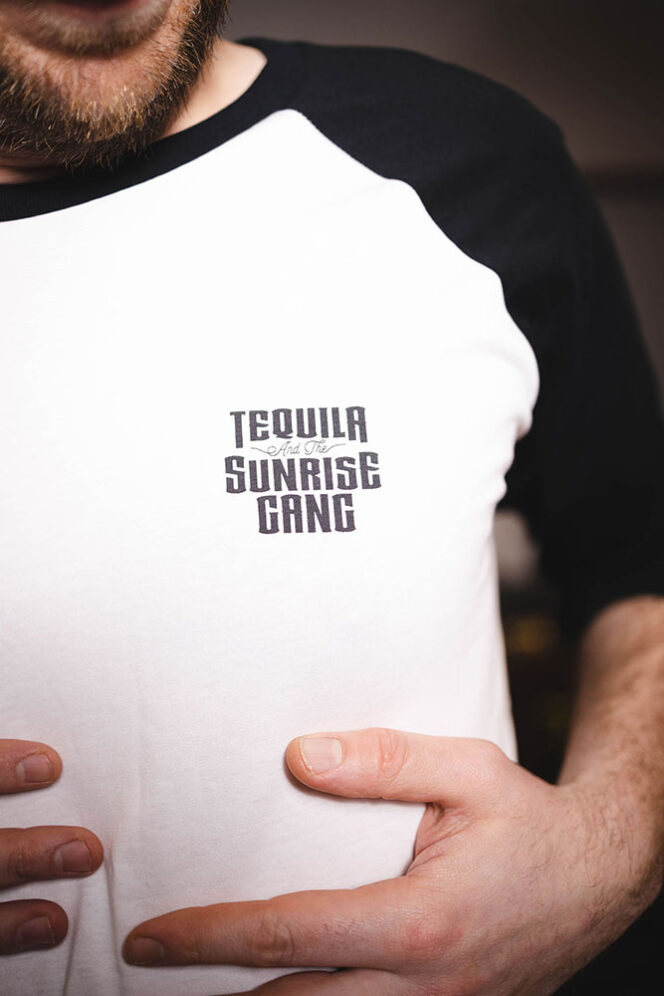 Tequila & the Sunrise Gang Shirt T-Shirt Merchandise Merch Shop Baseball Logo