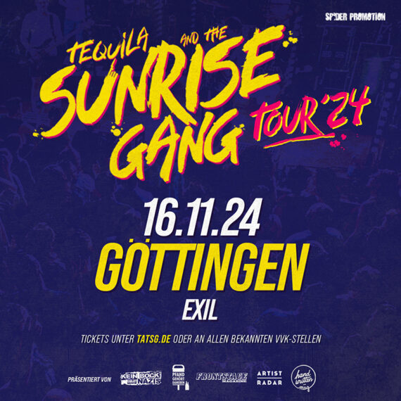 Tequila and the Sunrise Gang Tour Live Konzert 2024 Göttingen Exil