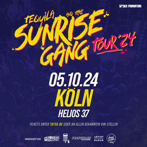 Tequila and the Sunrise Gang Tour Live Konzert 2024 Köln Helios37
